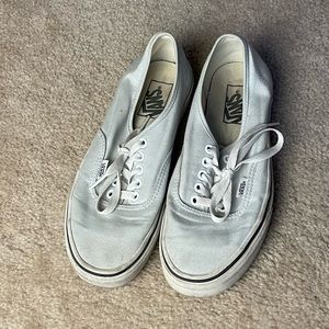 Pastel Teal Vans - 8 US